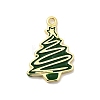 Christmas Brass Enamel Pendants KK-L258-05G-C01-1