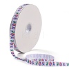 Easter Themed Polyester Grosgrain Ribbons OCOR-A005-01G-1