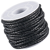 10M Round Braided Leather Cord WL-CL0001-41B-1