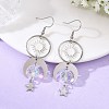 Celestial Brass & 304 Stainless Steel Dangle Drop Earrings for Women EJEW-JE07345-02-1