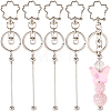 10Pcs Alloy Keychain Clasps KEYC-SC0001-79C-1