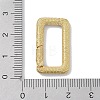 Rack Plating Brass Micro Pave Cubic Zirconia Sping Gate Rings KK-NH0002-16G-01-3