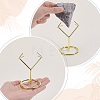 Alloy Mineral Stone Display Holder ODIS-WH0030-239LG-3