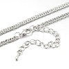 Iron Double Link Chain Necklace Making MAK-J009-12P-1