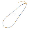 Plating Glass Beaded Necklaces SD7804-1-1