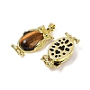 Natural Tiger Eye Pendant KK-F887-02G-07-2