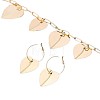Alloy Heart Charm Necklaces & Hoop Earring Sets for Women WG0FBAA-01-5