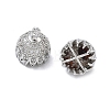 Brass Micro Pave Cubic Zirconia Charns KK-Z143-03P-02-2