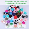 12Pcs 3 Colors Cup Silicone Focal Beads SIL-SZ0001-23-5