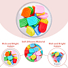 32Pcs 8 Colors Silicone Beads SIL-HY0001-04-3
