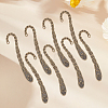 12Pcs Zinc Alloy Hook Bookmarks AJEW-SC0004-42-7