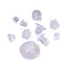 1000Pcs 10 Styles Rubber & Silicone & Plastic Ear Nuts KY-TA0001-21-14