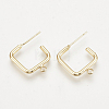 Brass Stud Earring Findings KK-S343-32G-1