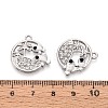 Alloy and Rhinestone Pendants PALLOY-T092-18B-P-3