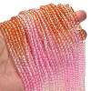 Transparent Painted Glass Beads Strands DGLA-A034-T3mm-A20-2
