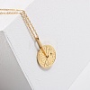 12 Constellation Rotating Wheel 201 Stainless Steel Pendant Necklace for Anxiety Stress Relief MATO-PW0001-064-3