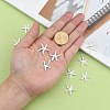 Starfish Brass Pendants X-KK-L134-11S-4