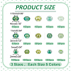 225G 15 Styles Glass Seed Beads SEED-WR0001-09-2
