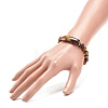 Natural Tiger Eye Beaded Stretch Bracelet BJEW-JB08879-04-3