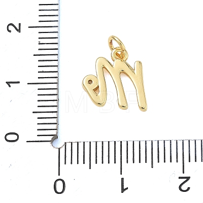 Brass Micro Pave Clear Cubic Zirconia Charms KK-D289-66G-M-1