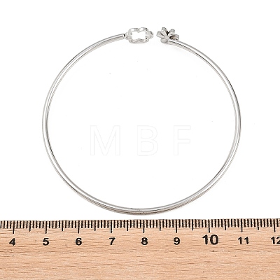 304 Stainless Steel Bangles for Women BJEW-N040-01D-P-1
