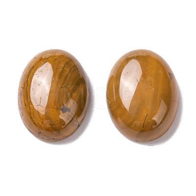 Natural Agate Gemstone Oval Cabochons G-J329-02-12x16mm-1