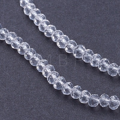 Transparent Glass Beads Strands GLAA-F076-B03-1