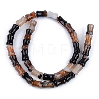 Natural Banded Agate/Striped Agate Beads Strands G-S359-120-1
