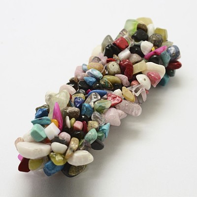 Chip Gemstone Beads Stretch Bracelets BJEW-F226-02-1
