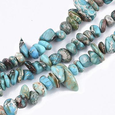 Natural Imperial Jasper Beads Strands G-S355-08-1