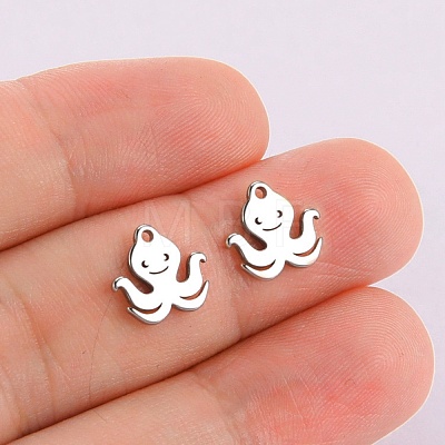 304 Stainless Steel Charms STAS-CJC0008-06P-1