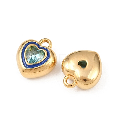 304 Stainless Steel Enamel Pendants STAS-C158-15G-06-1