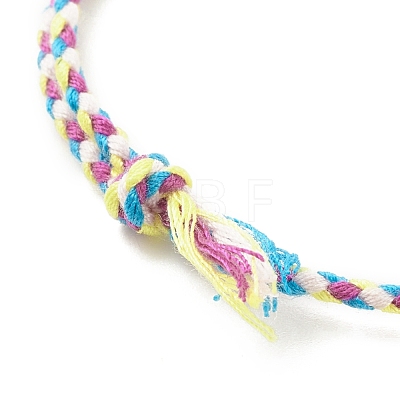 5Pcs Macrame Cotton Braided Cord Anklets Set AJEW-AN00486-02-1