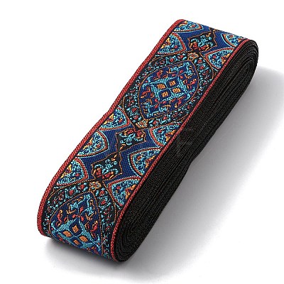 Ethnic Style Embroidery Polycotton Ribbons OCOR-WH0066-91C-1