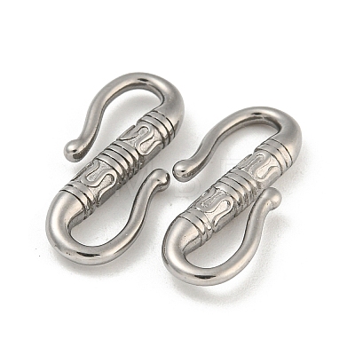 Non-Tarnish 304 Stainless Steel S-Hook Clasps STAS-N103-113P-1