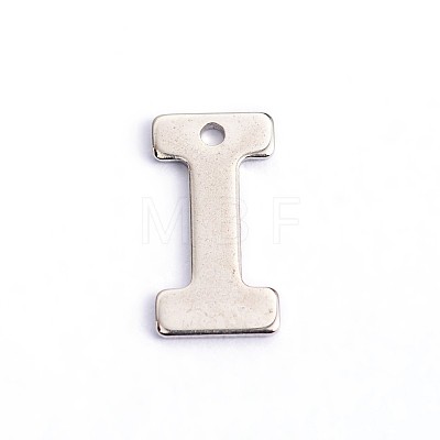 Tarnish Resistant 304 Stainless Steel Letter Charms STAS-O072-I-1