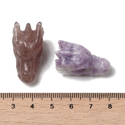 Natural Gemstone Dragon Healing Figurines DJEW-D010-01-1