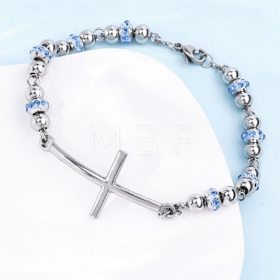 201 Stainless Steel Link Chain Bracelets BJEW-A032-02P-03-1