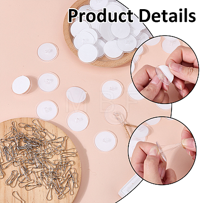 Plastic Self-adhesive Hook Hangers AJEW-WH0709-521-1