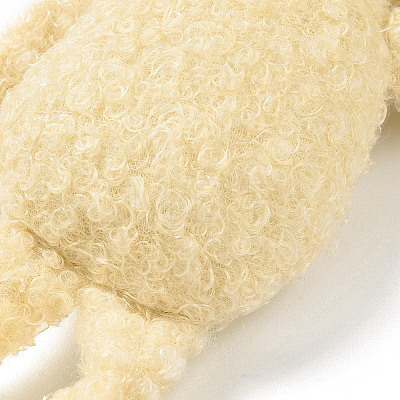 PP Cotton Mini Animal Plush Toys Bear Pendant Decoration HJEW-C002-02-1