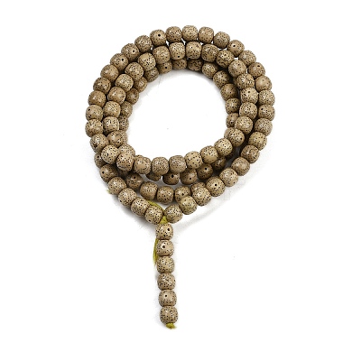 Natural Rudraksha Bodhi Seed Beads Strand WOOD-B010-A03-9x10mm-1