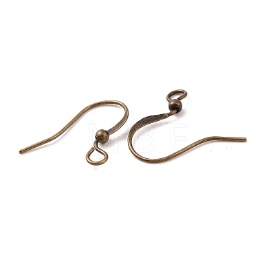 Antique Bronze Brass Earring Hooks Ear Wire Hooks X-KK-Q365-AB-NF-1