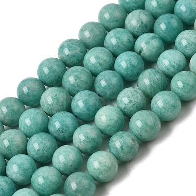 Natural Amazonite Bead Strands G-P204-02-10mm-1