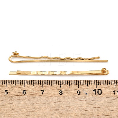 304 Stainless Steel Hair Bobby Pins Findings STAS-F329-02A-G-1