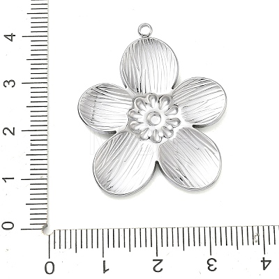 304 Stainless Steel Pendants STAS-F342-05B-P-1