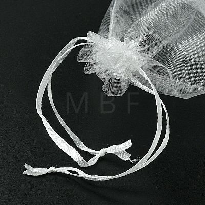 30Pcs 4 Styles Rectangle Organza Bags Jewellery Storage Pouches Wedding Favour Party Mesh Drawstring Gift OP-FS0001-01C-1