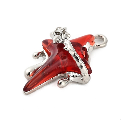 Gothic Alloy Resin Pendants PALLOY-I224-08G-01-1
