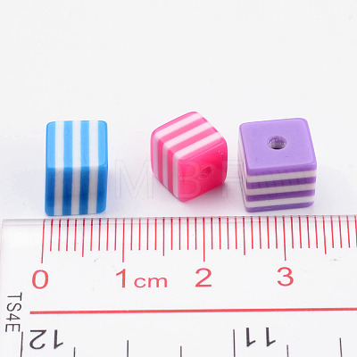 Mixed Cube Resin Beads X-RB106Y-1