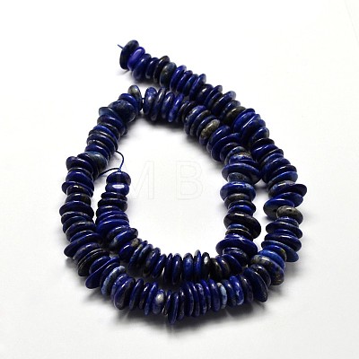 Natural Lapis Lazuli Chip Beads Strands G-E271-63-1