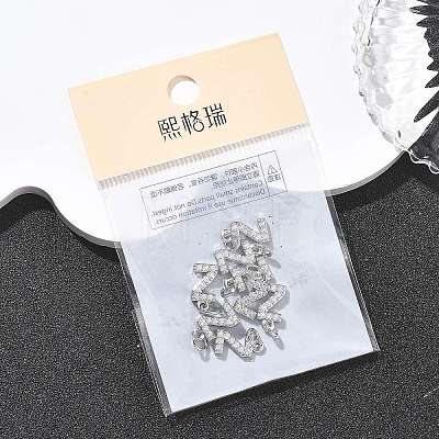 SHEGRACE Brass Micro Pave Clear Cubic Zirconia Pendants XGRQ29809-394P-Z-1